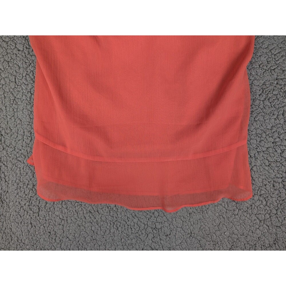 Banana Republic Tank Top Woven Macrame Size M Red Lightweight Spaghetti Straps - Picture 4 of 12